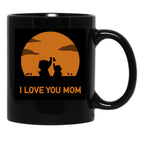 I Love You Mom (19) Black Coffee Mug - Black