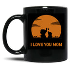 I Love You Mom (19) Black Coffee Mug