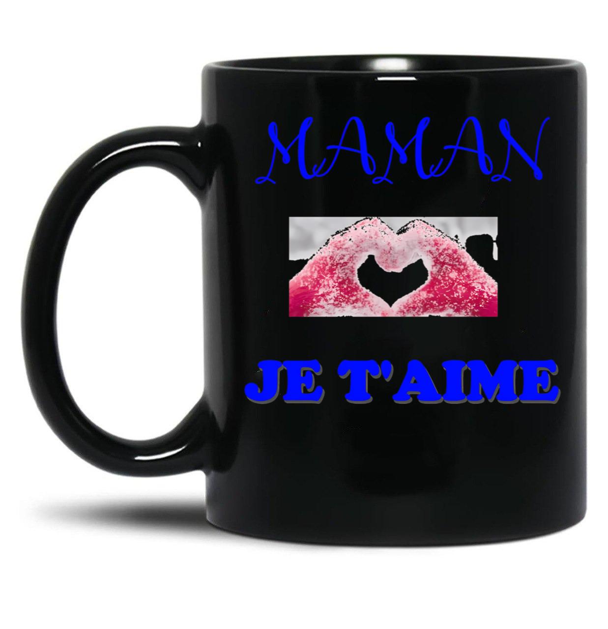 I Love You Mom (1) Black Coffee Mug