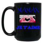 I Love You Mom (1) Black Coffee Mug