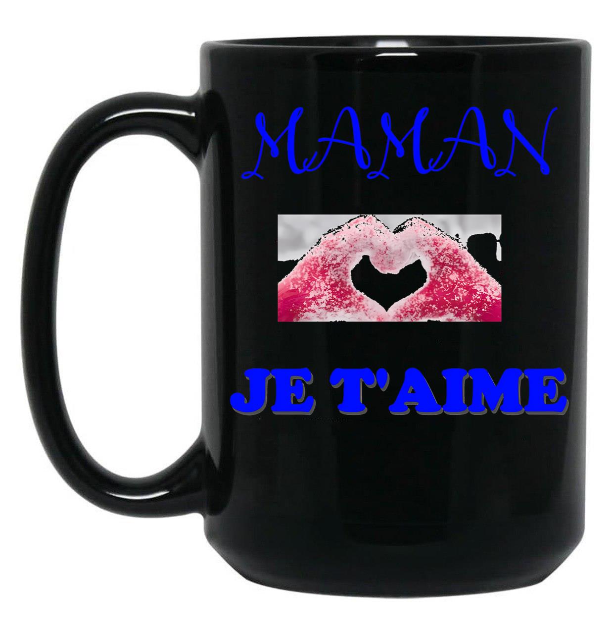 I Love You Mom (1) Black Coffee Mug