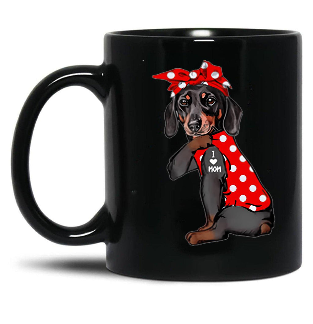I Love You Mom (33) Black Coffee Mug