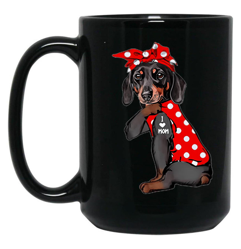 I Love You Mom (33) Black Coffee Mug