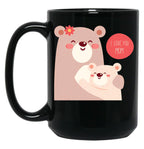 I Love You Mom (34) Black Coffee Mug