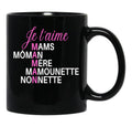 I Love You Mom (36) Black Coffee Mug - Black