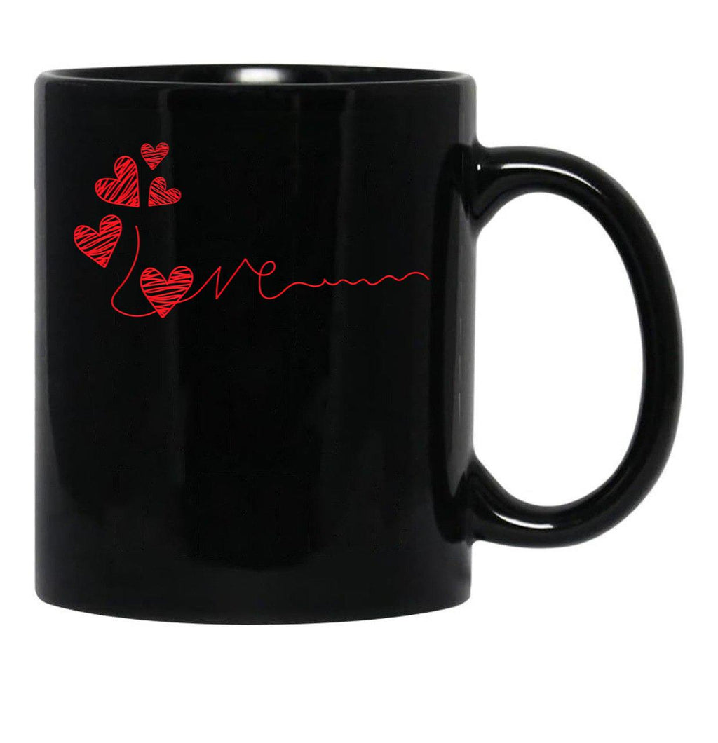 I Love You More Black Coffee Mug - Black