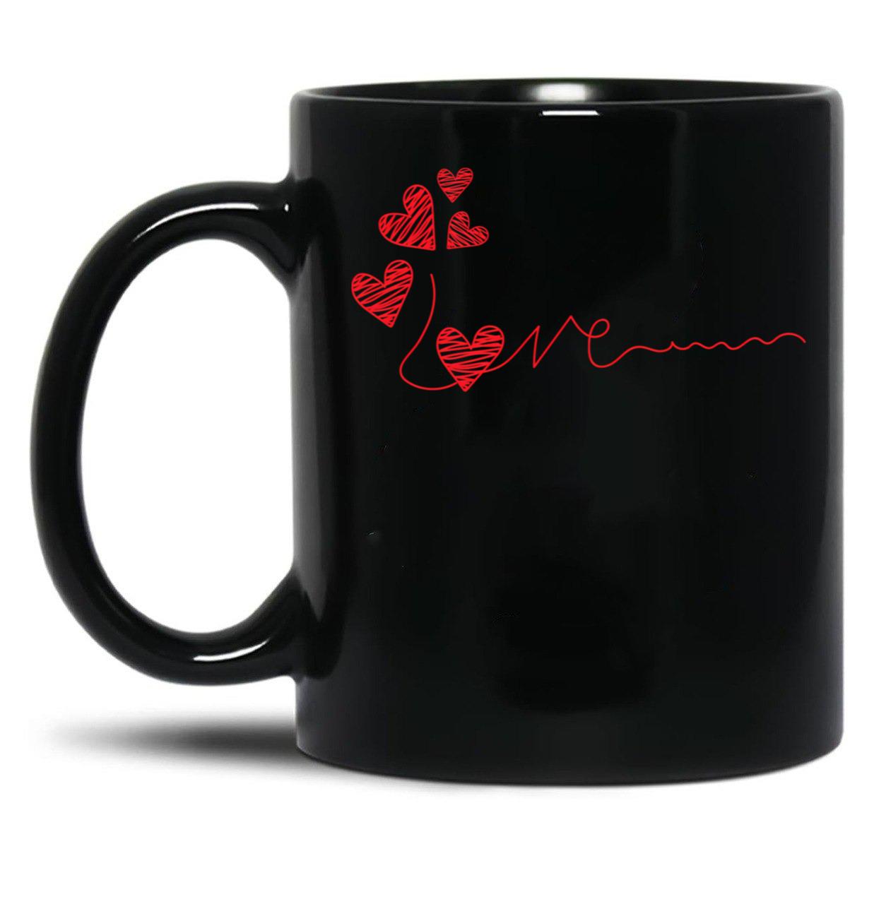 I Love You More Black Gift Coffee Mug