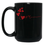 I Love You More Black Coffee Mug