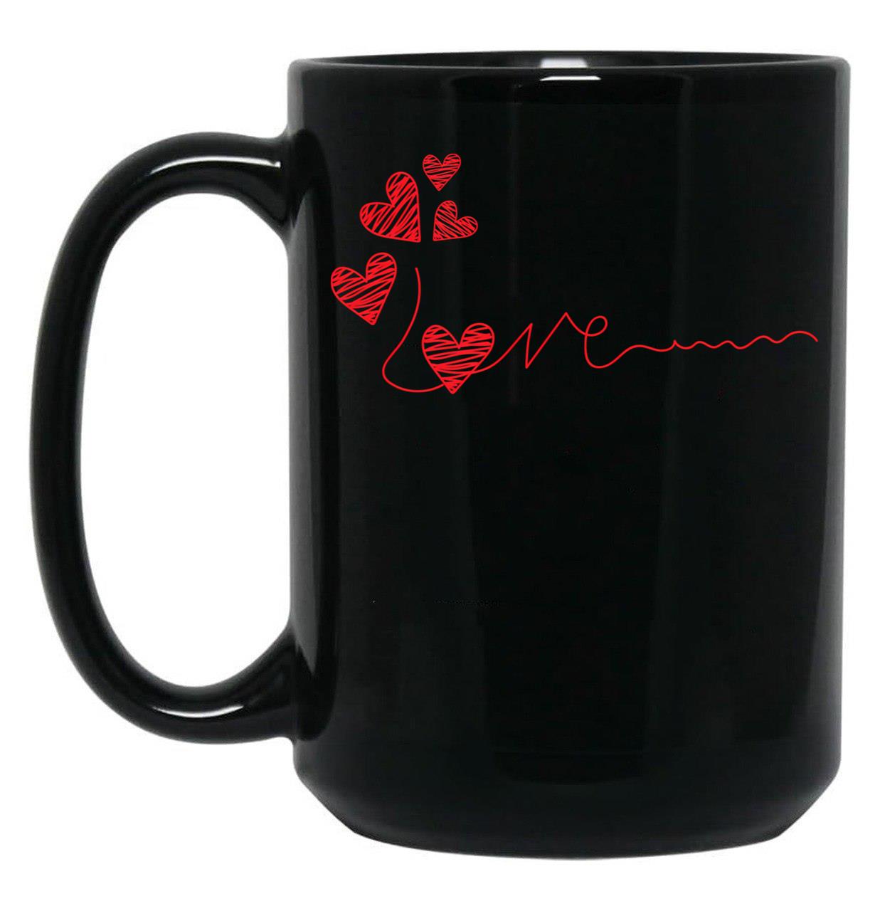 I Love You More Black Gift Coffee Mug