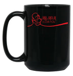 I Love You My Mom Black Coffee Mug