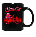 I Love You So It Never Ends Black Coffee Mug - Black