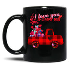 I Love You So It Never Ends Black Coffee Mug