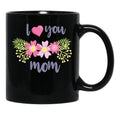 I Love You So Much Mom (2) Black Coffee Mug - Black