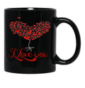 I Love You (2) Black Coffee Mug - Black