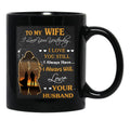 I Loved You Yesterday Husband To Wife-Gigapixel Black Coffee Mug - Black