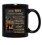 I Loved You Yesterday Husband To Wife-Gigapixel Black Coffee Mug - Black