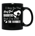 I May Be The God Daughter Black Coffee Mug - Black