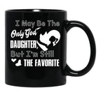 I May Be The God Daughter Black Coffee Mug - Black