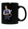 I Met The Devil Once His Name is Matthew Morrison Black Coffee Mug, Gift Coffee Mug - Black