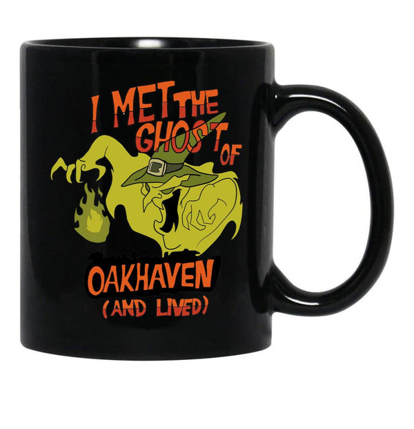 I Met The Ghost of Oakhaven and Lived Black Coffee Mug, Gift Coffee Mug - Black