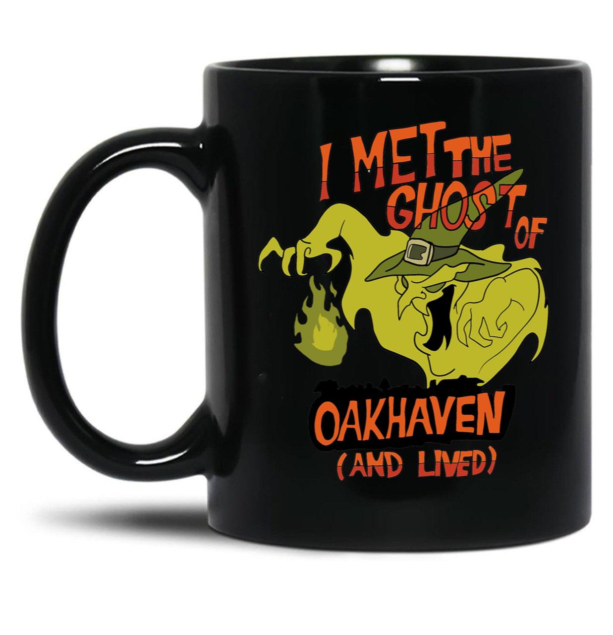 I Met The Ghost of Oakhaven and Lived Black Coffee Mug, Gift Coffee Mug