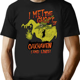I Met The Ghost of Oakhaven and Lived Premium Heavyweight Cotton T-Shirt - Black