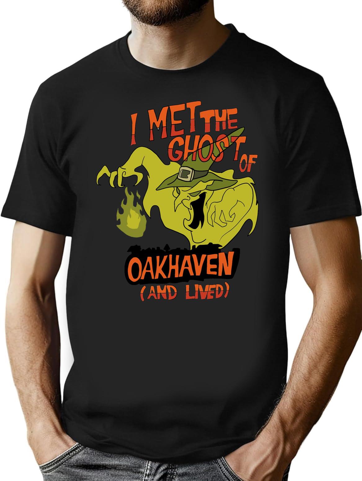 I Met The Ghost of Oakhaven and Lived Premium Heavyweight Cotton T-Shirt - Black