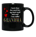 I Never Knew How Much Love My Heart Could Hold... Grandma - Black By Amanda M Lucas Black Coffee Mug - Black