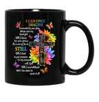 I Only Can Imagine Faith Christian Faith Jesus God Lover  Black Coffee Mug - Black