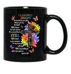 I Only Can Imagine Faith Christian Faith Jesus God Lover Black Coffee Mug - Black