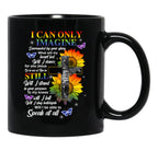 I Only Can Imagine Faith Christian Black Coffee Mug - Black