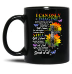I Only Can Imagine Faith Christian Black Coffee Mug