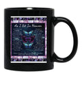 I Sit In Heaven Blanket Black Coffee Mug - Black