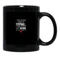 I Smile Because You'Re My Stepdad Black Coffee Mug - Black