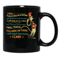 I Teach You On Zoom Black Coffee Mug - Black