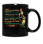 I Teach You On Zoom Black Coffee Mug - Black
