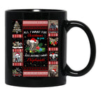 I Want Elephants For Christmas-Gigapixel Black Coffee Mug - Black