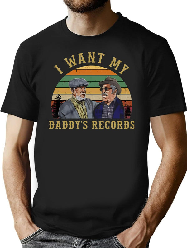 I Want My Daddy Records Unisex  Sanford And Son Premium Heavyweight Cotton T-Shirt - Black