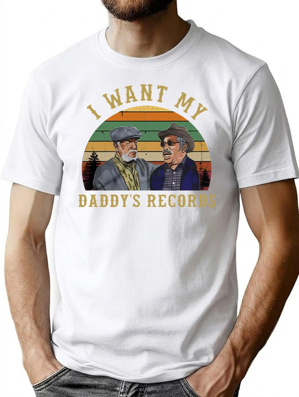 I Want My Daddy Records Unisex  Sanford And Son Premium Heavyweight Cotton T-Shirt - White