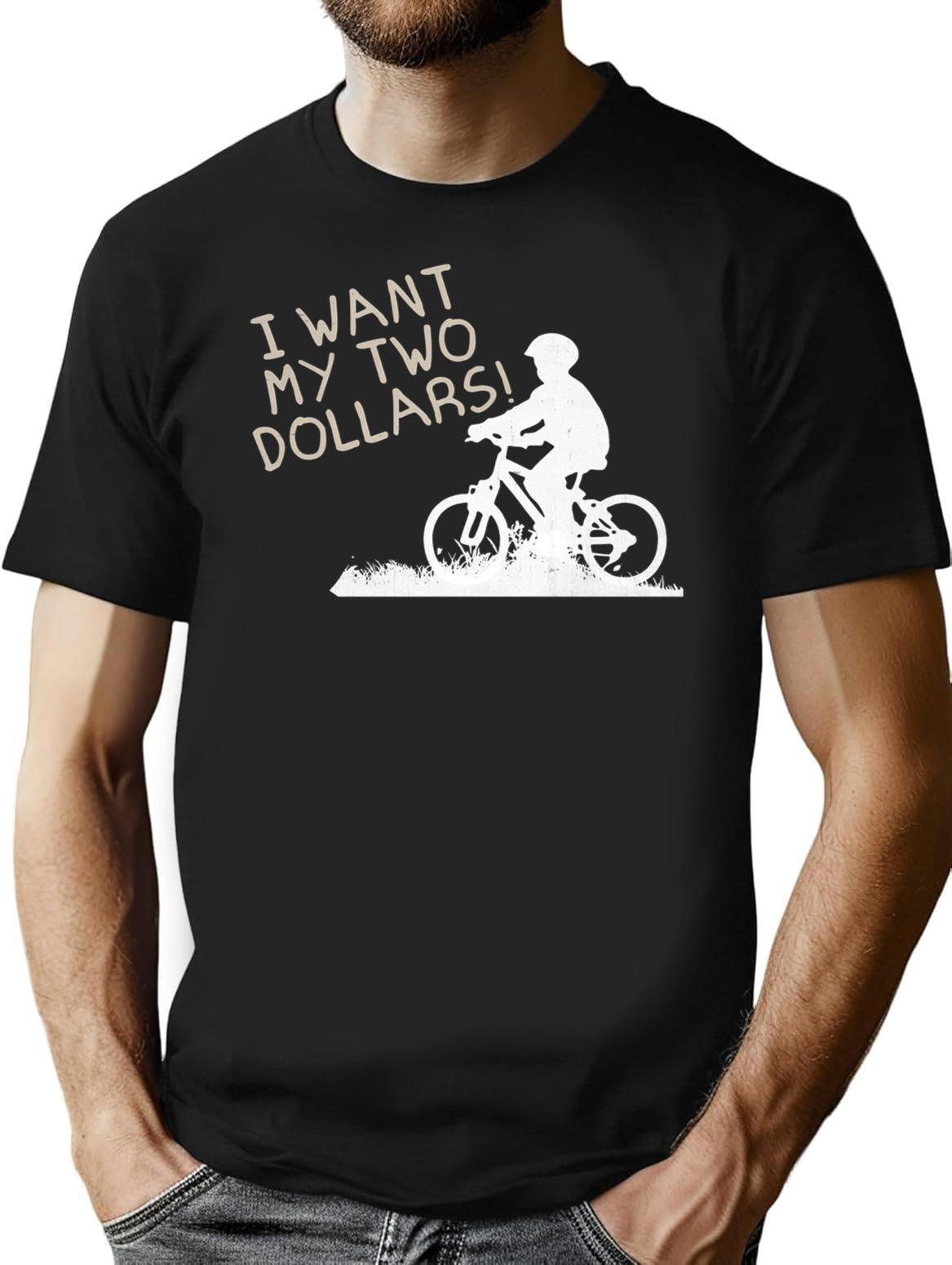 I Want My Two Dollars Premium Heavyweight Cotton T-Shirt - Black