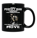 I Was Born In April Black Coffee Mug - Black