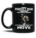 I Was Born In February Black Coffee Mug