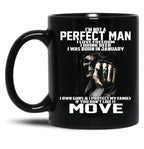 I Was Born In January Black Coffee Mug