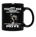 I Was Born In October Black Coffee Mug - Black