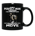 I Was Born In October Black Coffee Mug - Black