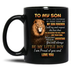 I Wear Red On Friday For My Son Mug Support Our Troops Military Mom Family Red Friday Flag Mug Remember Everyone Deployed Mugs Black Coffee Mug