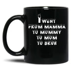 I Went From Mama To Mommy To Mom To Bruh 5 Black Coffee Mug