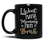 I Went From Mama To Mommy To Mom To Bruh First Mother'S Day Black Coffee Mug