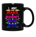 I Went From Mama To Mommy To Mom To Bruh Funny Gift   Black Coffee Mug - Black