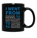 I Went From Mama To Mommy To Mom To Bruh (31) Black Coffee Mug - Black